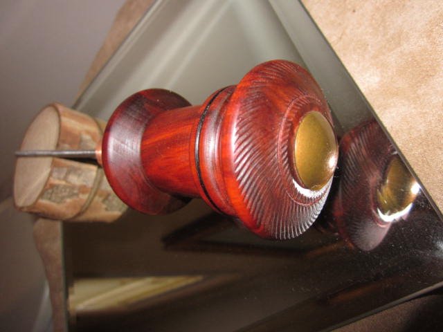 Hand Made Fancy South American Bloodwood WoodWorkers Scratch Awl 2.